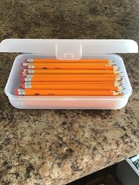✏️ 50 #2 Pencils in Clear Pencil Box!!